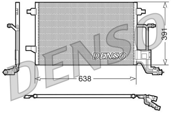 Obrázok Kondenzátor klimatizácie DENSO  DCN02014