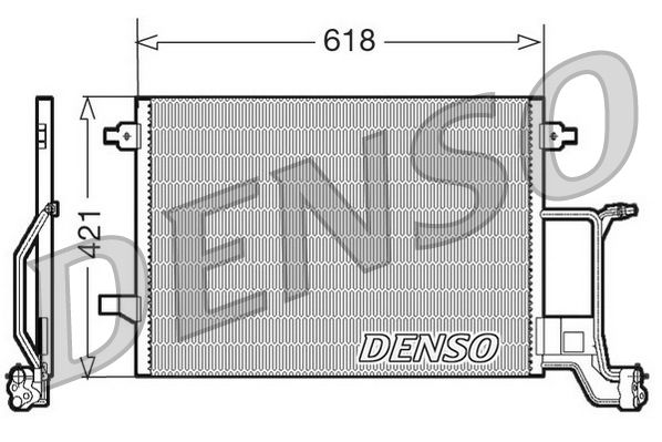 Obrázok Kondenzátor klimatizácie DENSO  DCN02015