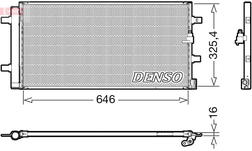 Obrázok Kondenzátor klimatizácie DENSO  DCN02041