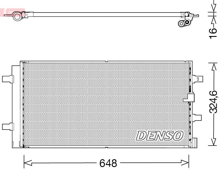 Obrázok Kondenzátor klimatizácie DENSO  DCN02044