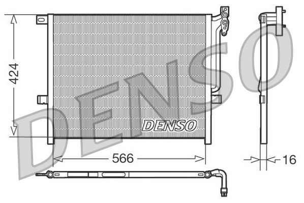 Obrázok Kondenzátor klimatizácie DENSO  DCN05004