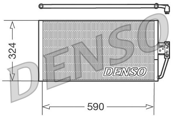 Obrázok Kondenzátor klimatizácie DENSO  DCN05006