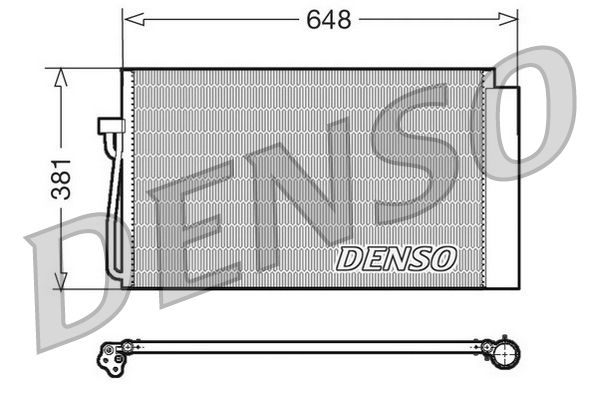 Obrázok Kondenzátor klimatizácie DENSO  DCN05017
