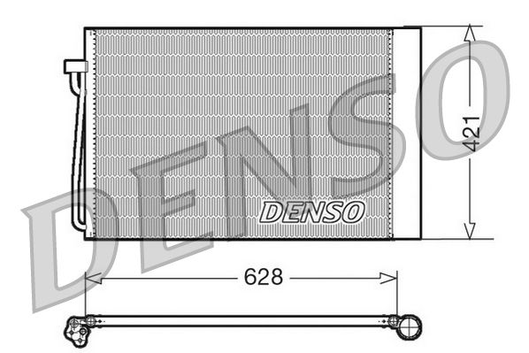 Obrázok Kondenzátor klimatizácie DENSO  DCN05018