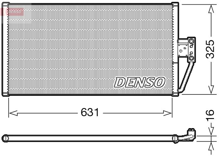 Obrázok Kondenzátor klimatizácie DENSO  DCN05021