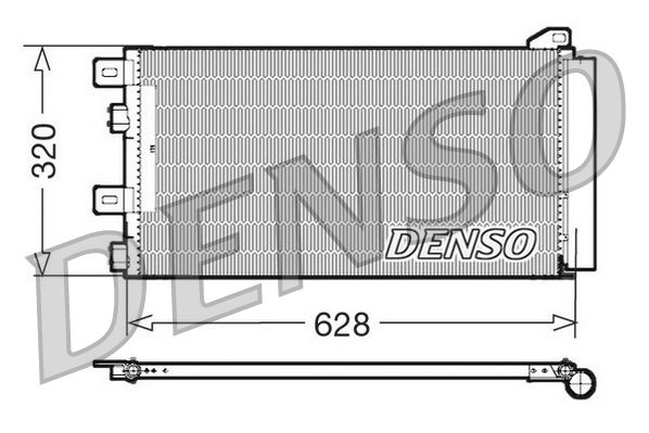 Obrázok Kondenzátor klimatizácie DENSO  DCN05101