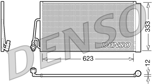 Obrázok Kondenzátor klimatizácie DENSO  DCN05102