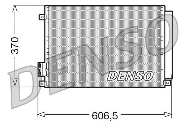 Obrázok Kondenzátor klimatizácie DENSO  DCN09045