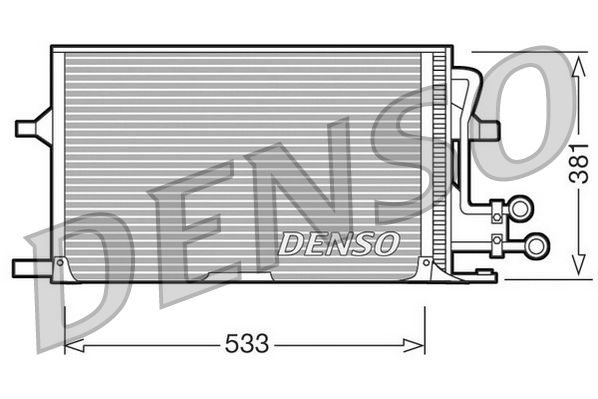 Obrázok Kondenzátor klimatizácie DENSO  DCN10003