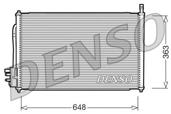 Obrázok Kondenzátor klimatizácie DENSO  DCN10006