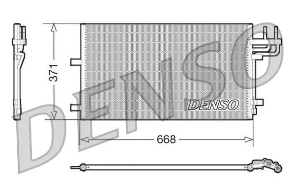 Obrázok Kondenzátor klimatizácie DENSO  DCN10007