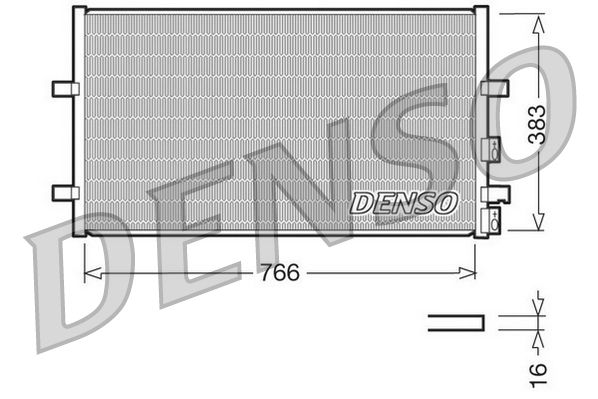 Obrázok Kondenzátor klimatizácie DENSO  DCN10009