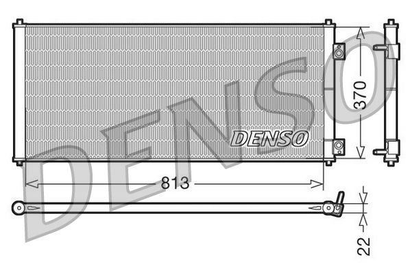 Obrázok Kondenzátor klimatizácie DENSO  DCN10018