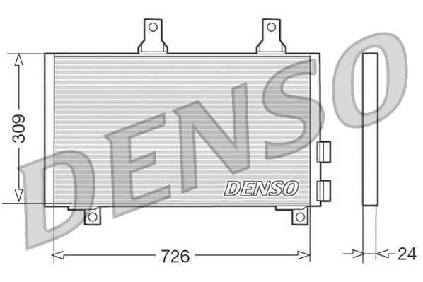 Obrázok Kondenzátor klimatizácie DENSO  DCN11003