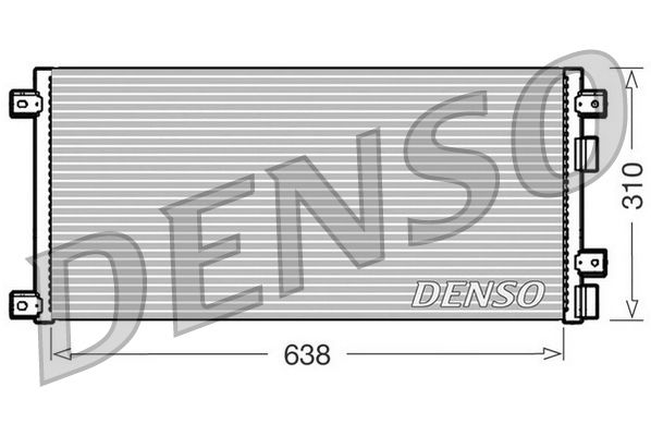 Obrázok Kondenzátor klimatizácie DENSO  DCN12002