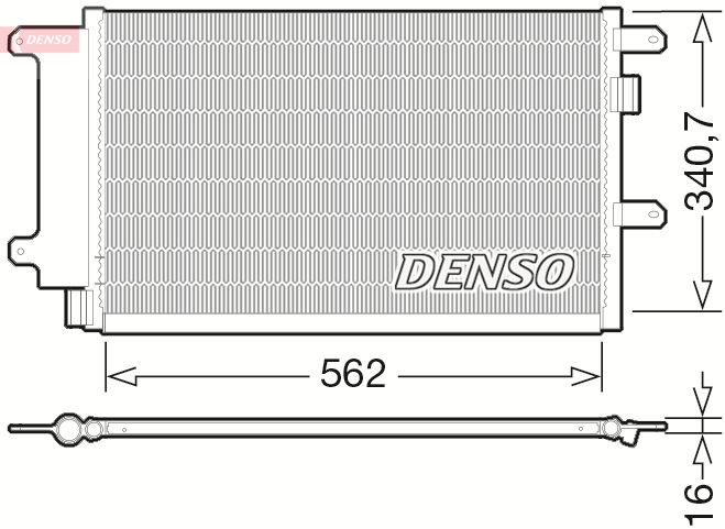 Obrázok Kondenzátor klimatizácie DENSO  DCN12003