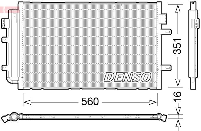 Obrázok Kondenzátor klimatizácie DENSO  DCN12005