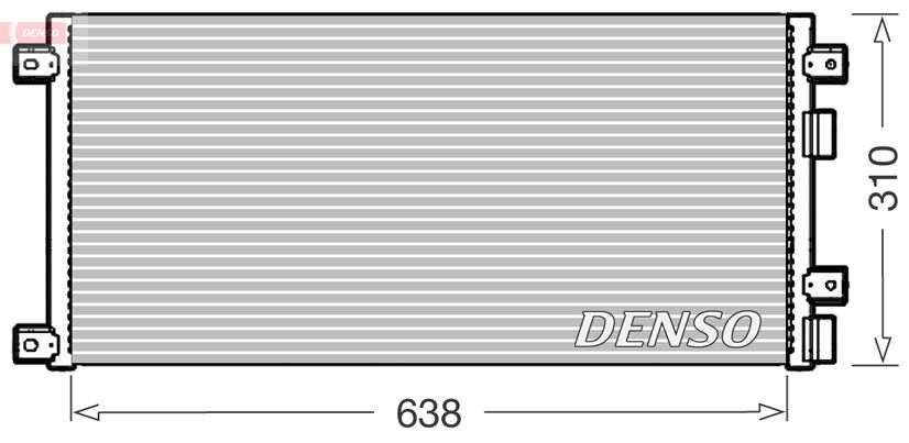 Obrázok Kondenzátor klimatizácie DENSO  DCN12006