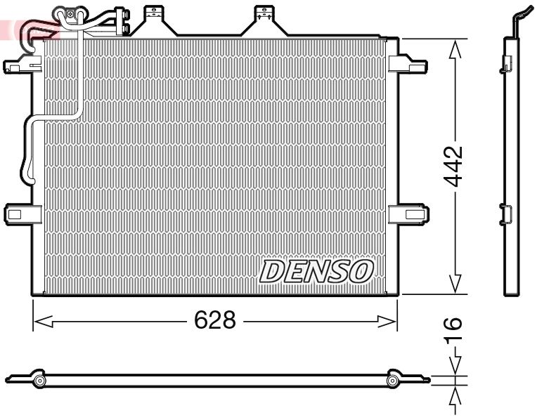 Obrázok Kondenzátor klimatizácie DENSO  DCN17018