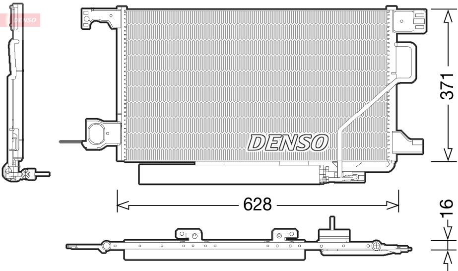 Obrázok Kondenzátor klimatizácie DENSO  DCN17026