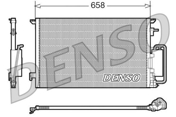 Obrázok Kondenzátor klimatizácie DENSO  DCN20032