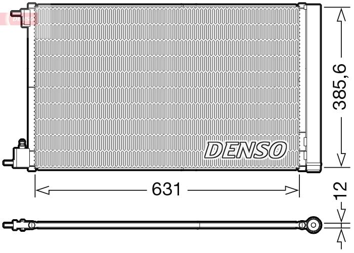 Obrázok Kondenzátor klimatizácie DENSO  DCN20039