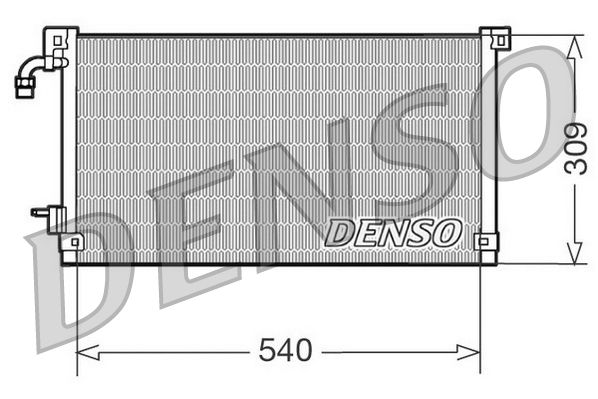 Obrázok Kondenzátor klimatizácie DENSO  DCN21004