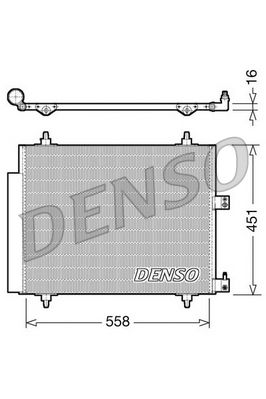 Obrázok Kondenzátor klimatizácie DENSO  DCN21005