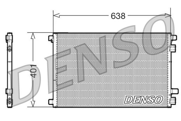 Obrázok Kondenzátor klimatizácie DENSO  DCN23012