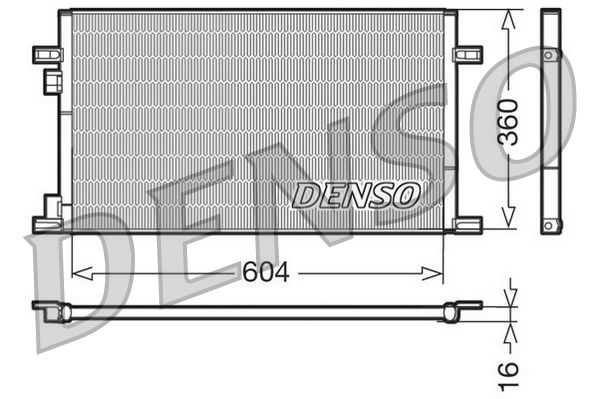 Obrázok Kondenzátor klimatizácie DENSO  DCN23019