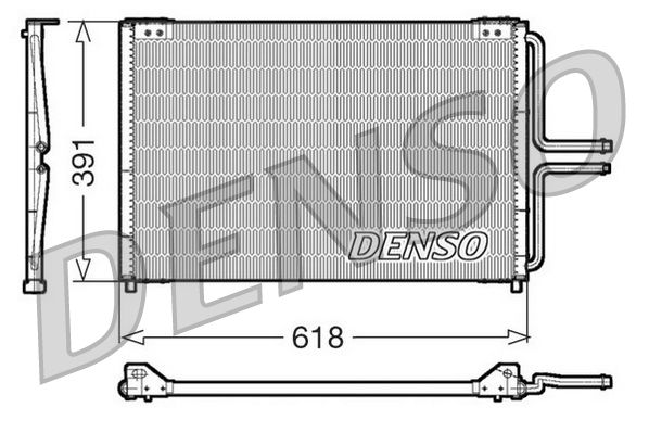 Obrázok Kondenzátor klimatizácie DENSO  DCN23020