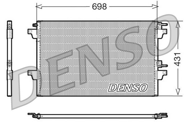 Obrázok Kondenzátor klimatizácie DENSO  DCN23021