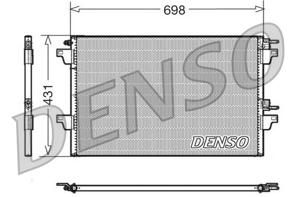 Obrázok Kondenzátor klimatizácie DENSO  DCN23022