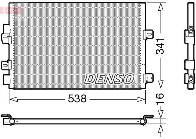 Obrázok Kondenzátor klimatizácie DENSO  DCN23028