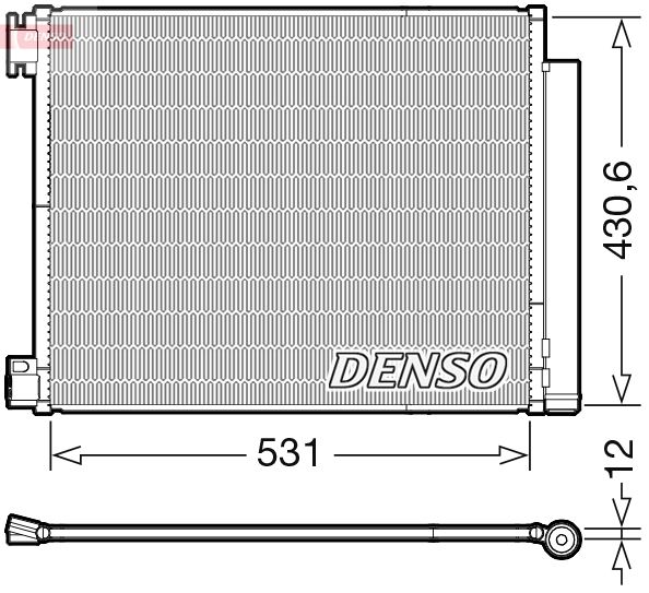 Obrázok Kondenzátor klimatizácie DENSO  DCN23039