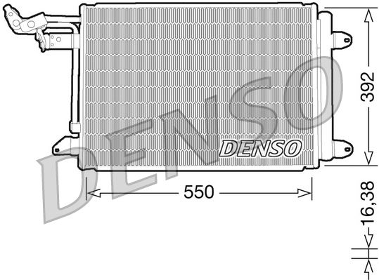 Obrázok Kondenzátor klimatizácie DENSO  DCN32002