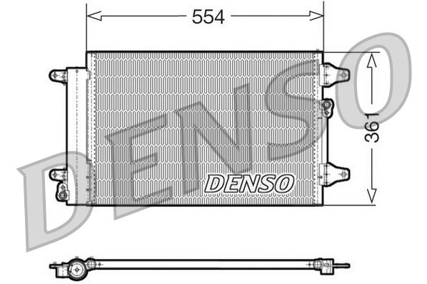 Obrázok Kondenzátor klimatizácie DENSO  DCN32015
