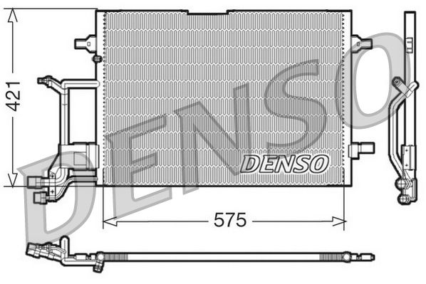 Obrázok Kondenzátor klimatizácie DENSO  DCN32016