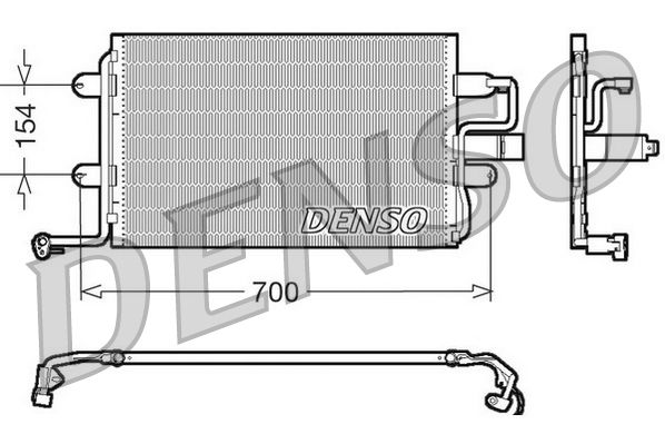 Obrázok Kondenzátor klimatizácie DENSO  DCN32017