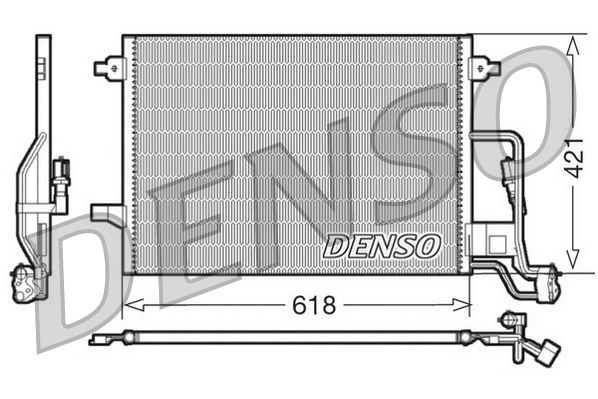Obrázok Kondenzátor klimatizácie DENSO  DCN32018