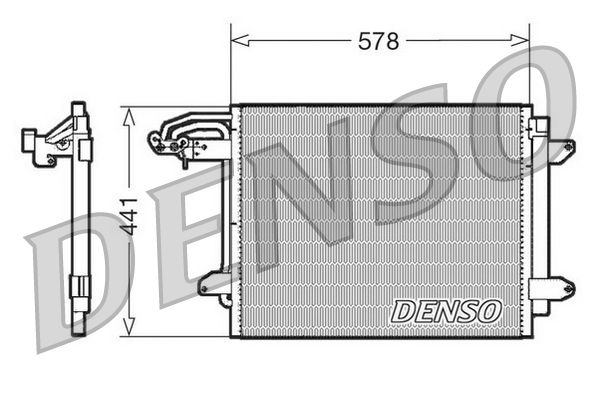 Obrázok Kondenzátor klimatizácie DENSO  DCN32030