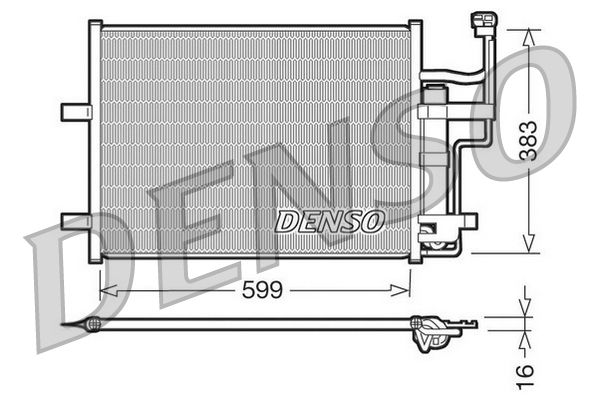 Obrázok Kondenzátor klimatizácie DENSO  DCN44003