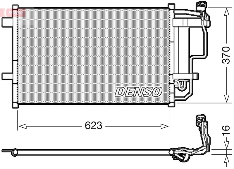 Obrázok Kondenzátor klimatizácie DENSO  DCN44007