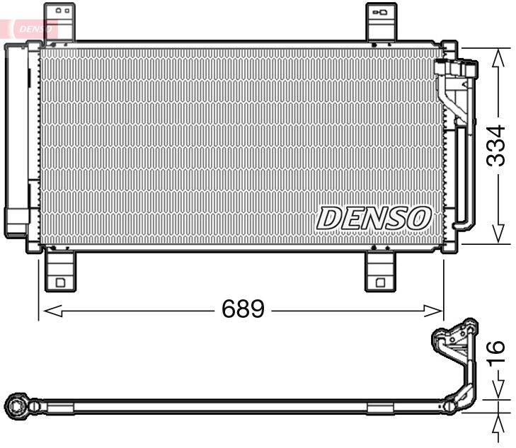 Obrázok Kondenzátor klimatizácie DENSO  DCN44008