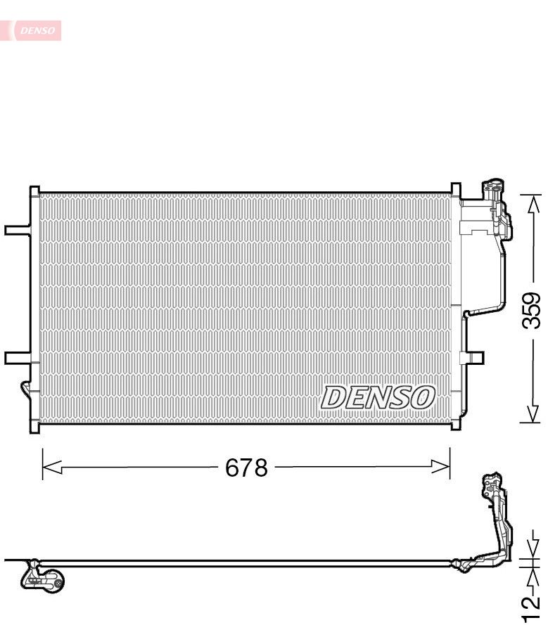 Obrázok Kondenzátor klimatizácie DENSO  DCN44010
