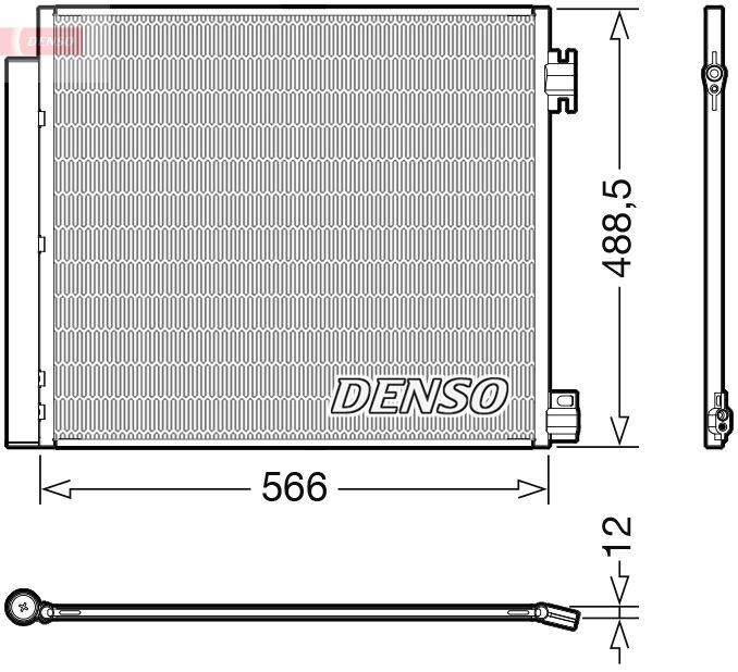 Obrázok Kondenzátor klimatizácie DENSO  DCN46026