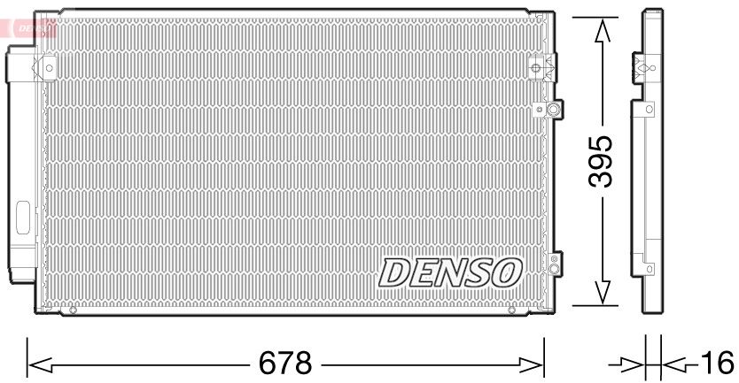 Obrázok Kondenzátor klimatizácie DENSO  DCN51012
