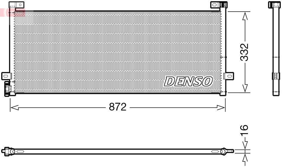 Obrázok Kondenzátor klimatizácie DENSO  DCN99072