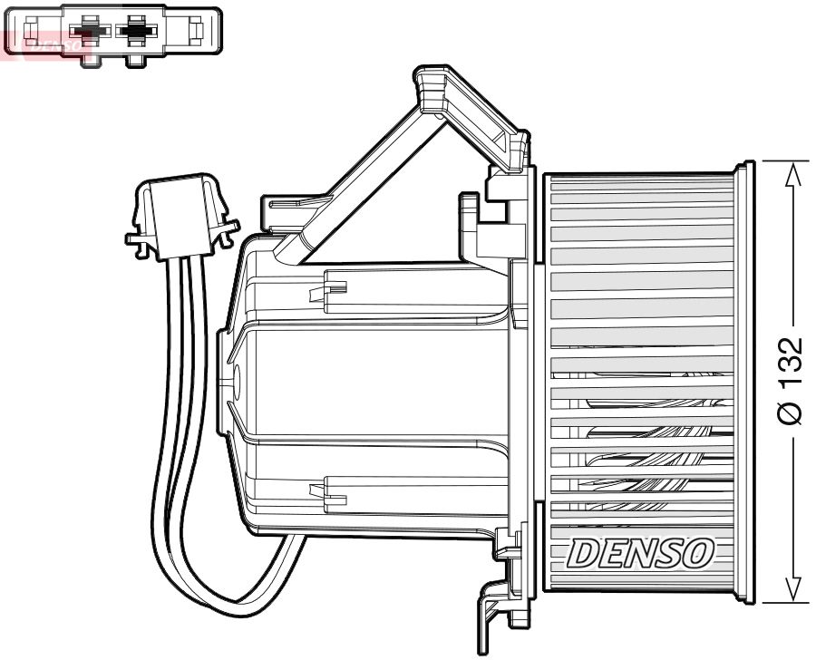 Obrázok Vnútorný ventilátor DENSO  DEA02009