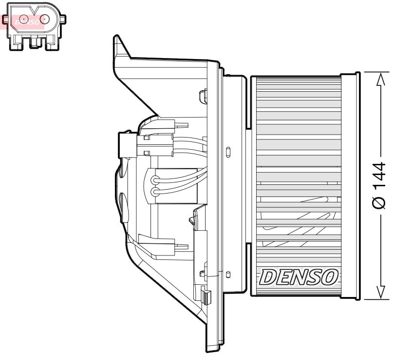 Obrázok Vnútorný ventilátor DENSO  DEA05005